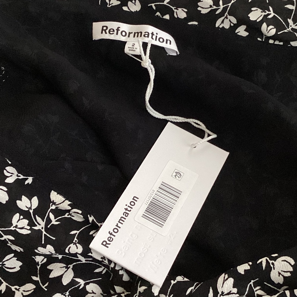 NWT Reformation Talleen Floral Midi Dress, 2 - Picture 13 of 14